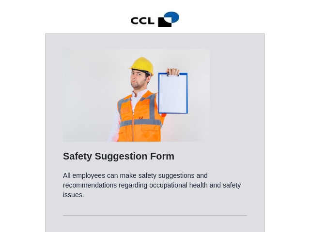 Safety Suggestion Form - Free Template | Customize & Use - FormNX