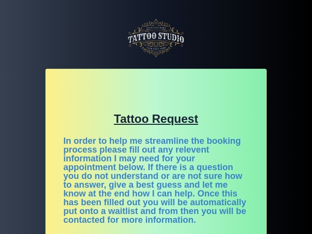 Tattoo Request